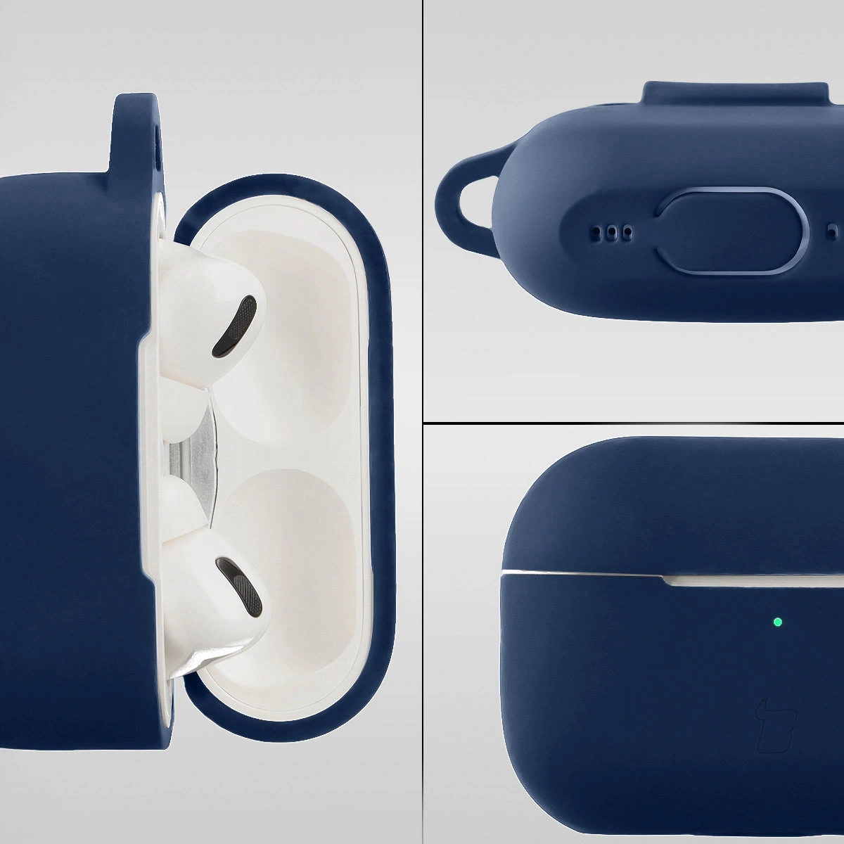Silikonowa konstrukcja etui Bizon Case Headphone Silicone do AirPods Pro 2